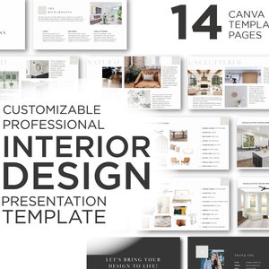 Interior Design Presentation Template | 14 Template Pages | Canva & PowerPoint Templates