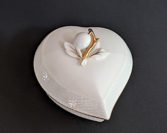 Mikasa Heart Shape Jewelry Box with Lid