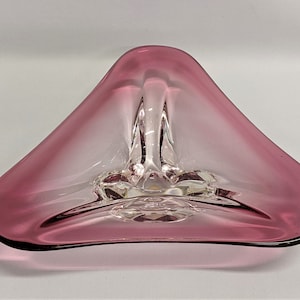 Large Murano Art Glass Bowl - Pink Venetian Dish