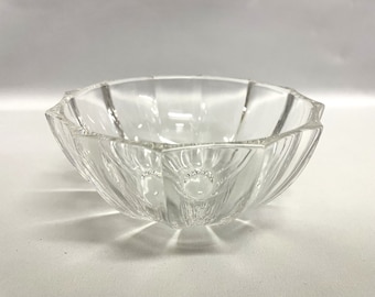 Nachtmann Crystal Candy Bowl - Paneled Glass Serving Dish