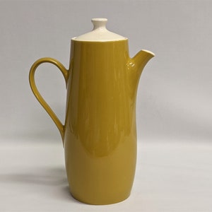 Mid-Century Ceramic Coffee Pot -  Mustard Tea Pot