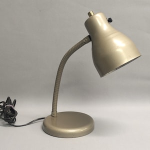 Vintage Gooseneck Desk Lamp - MCM Office Light