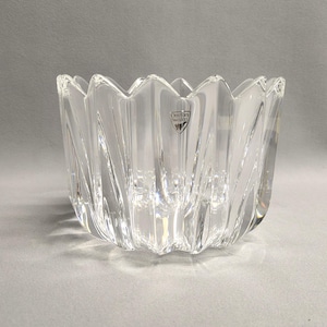 Orrefors Crystal Fleur Bowl - Vintage Swedish Bowl