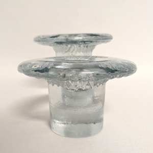 Blenko Mushroom Candle Holders - Art Glass Candlesticks