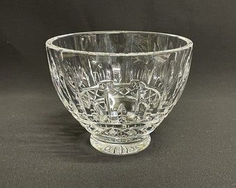 Crystal Footed Rose Bowl - Hand Cut European Crystal Vase