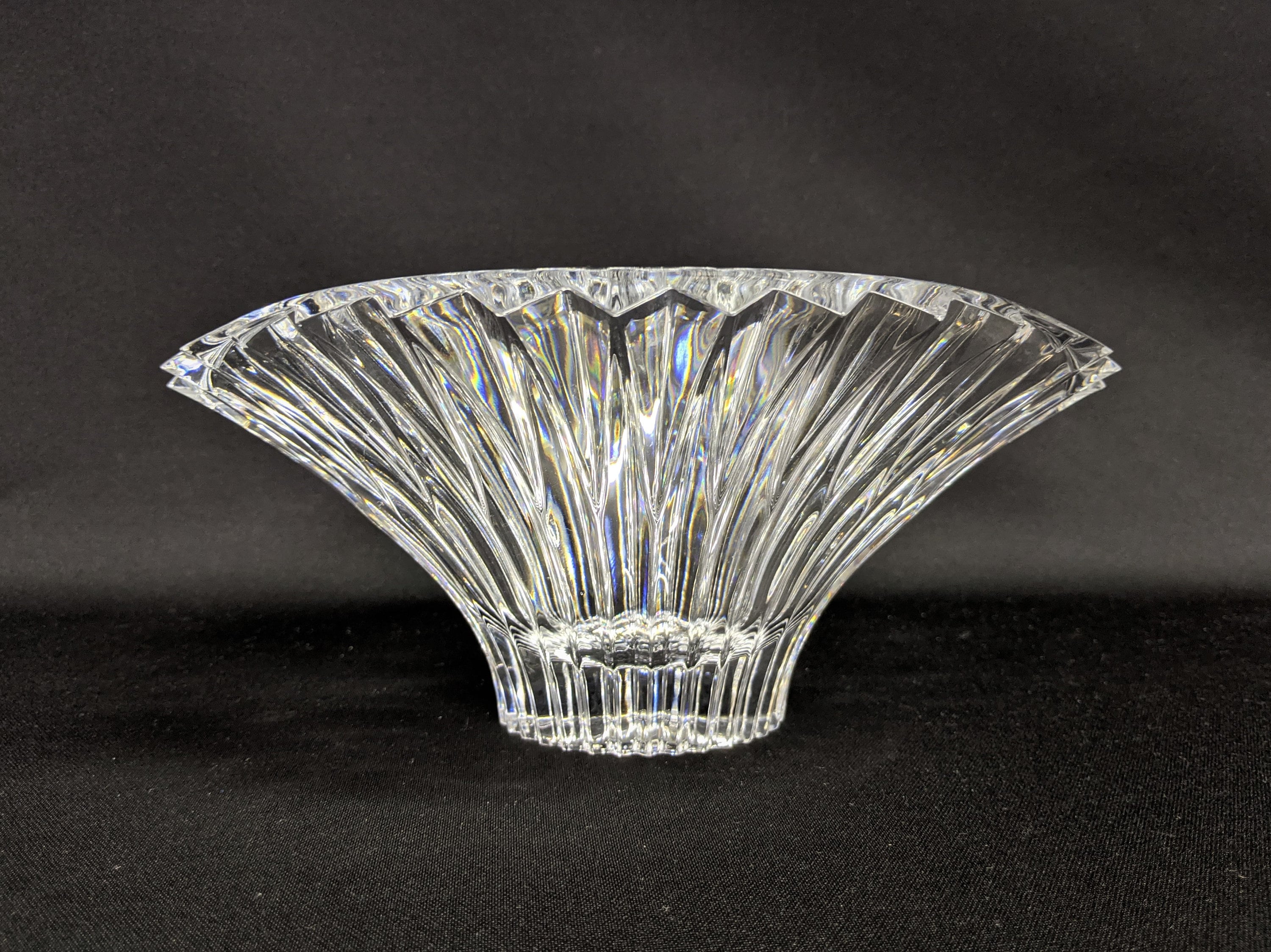 Mikasa Crystal Centerpiece Bowl Crystal Serving Dish Made in Etsy