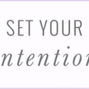 Intention Setting Journal PDF