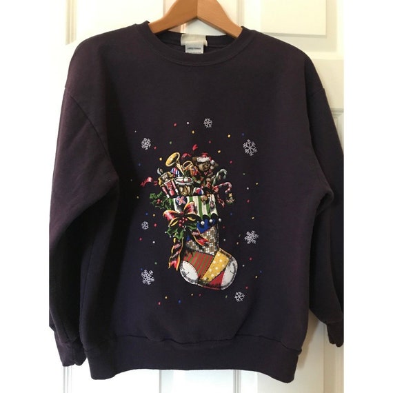 Christmas sweatshirt vintage Clearance
