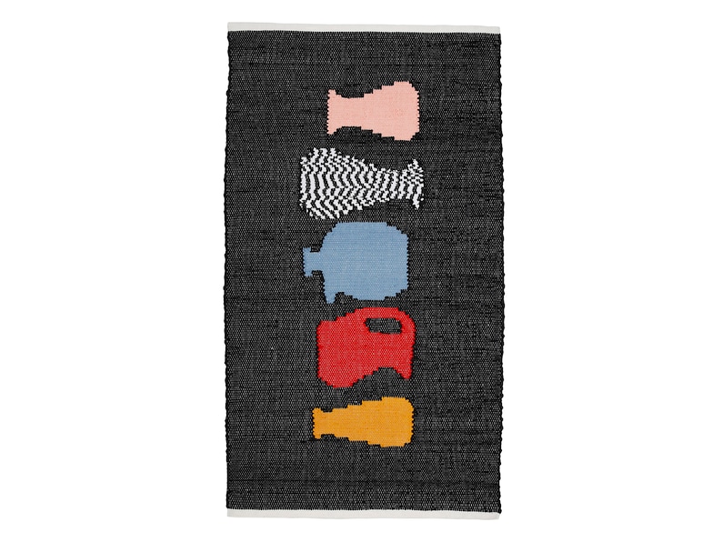 Color Jug Rug JUGS | Handwoven Cotton Rug | Wall Rug | Wall Textile Weaving ...