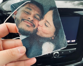 Ambientador de coche personalizado – Regalo con foto personalizado para papá – Regalo para el Día del Padre – Accesorio para él – Regalo divertido o sentimental