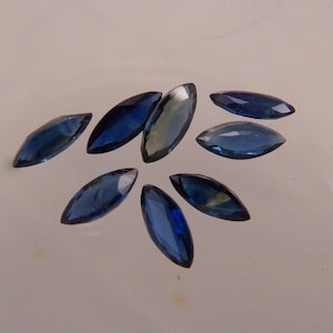 Sapphires,Natural,Parcel,Marquise,Average 4 mm, Blue color, 3.33 carats,, Faceted, Unheated, Good Quality