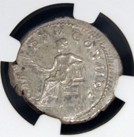 ローマ帝国　238-244　ゴルディアヌス3世　デナリウス貨　@182 ローマ帝国 AD238-244 ゴルディアヌス3世 ダブルデナリウス 銀貨
