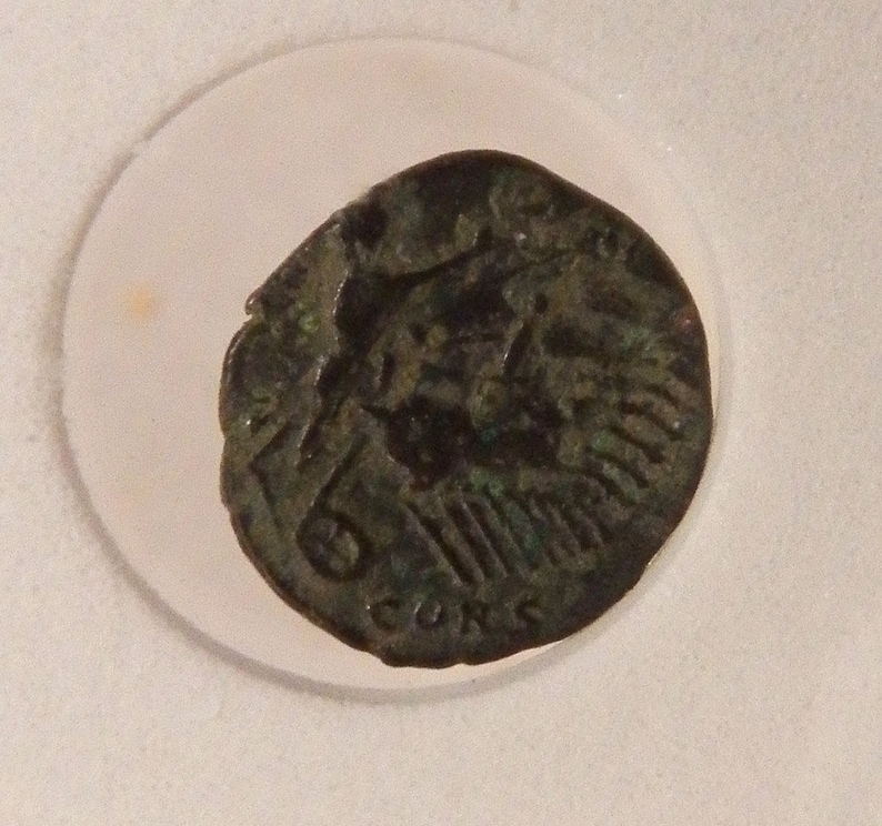 Bronze Prutah Hand of God Ancient coin, AE4 Constantinople Mint Constantine The Great Roman Bronze Roman Coin