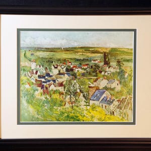 Raoul Dufy, Impressão colorida, 1954, Intitulado A tourada, Fauvista, Impressionista, Proveniência, Carta de autenticidade, Emoldurado e emoldurado