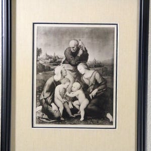 1912 Half Tone Engraving, Raphael, La Famille De La Maison Canigiani, Ed 300