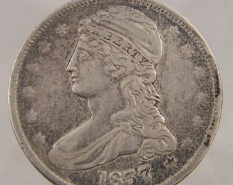 1837 Capped Bust Fifty Cent Circulated US Coin