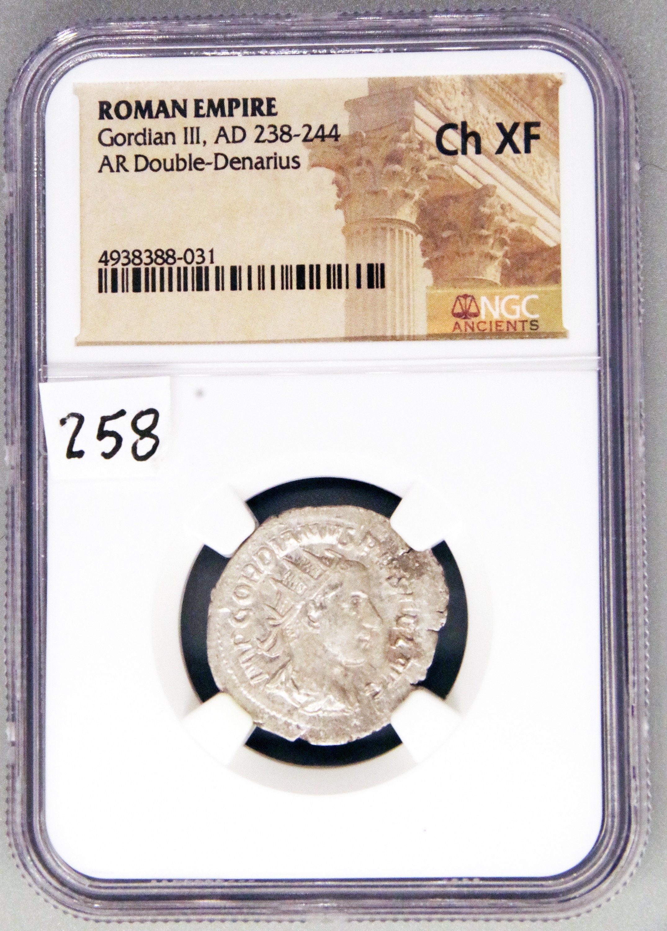 帝政ローマ；フィリップI世、AR.ダブル・デナリウス銀貨、NGCスラブ JCC | ジャパンコインキャビネット / 古代ローマ AD244-249