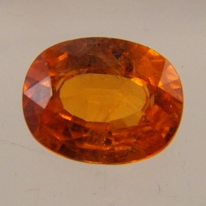 Natural, Garnet,Grossular, SI1, Vivid Orange, Oval cut, Faceted, Rare Type, Calibrated, Unheated, January Birthstone