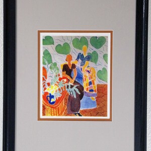 Henri Matisse, 1939 Colored Heliogravure, Two Figures, Matted, Framed, COA, Provenance, Superb , Antique, Vintage,Provenance,