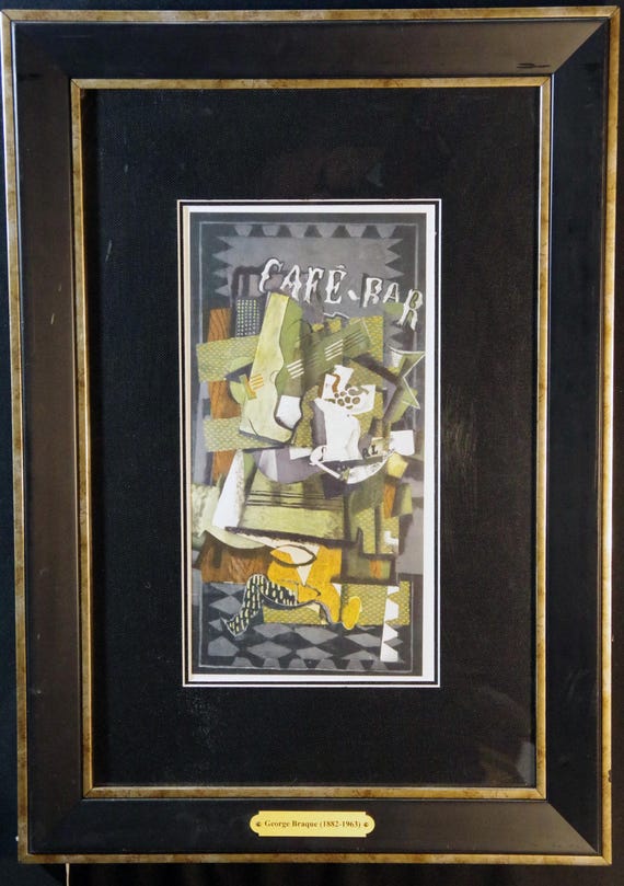 bジョルジュ・ブラックのリトグラフ ジョルジュ・ブラック、カラーリトグラフ、1964年、エディション350