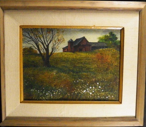 Gouache On Textured Panel Dorise Olson Mina Mora Mint Etsy