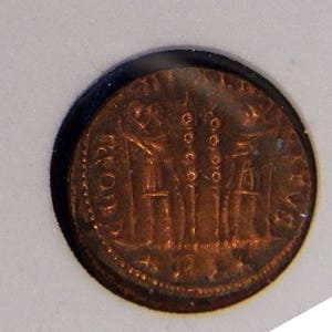 Constantine II, 330 AD - 335 AD, AE3 Bronze Follis, Laureate Head Right, Lyon Mint,  Biblical coin