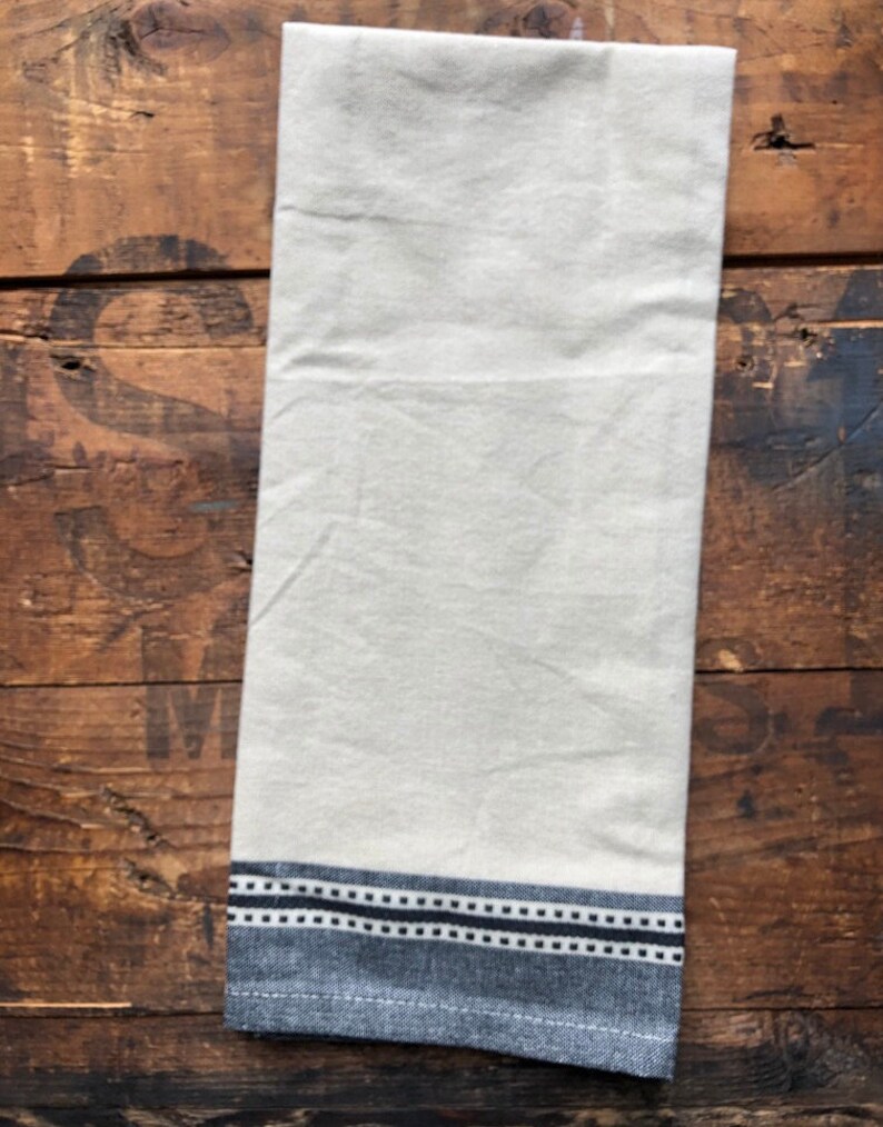 Blank Tea Towel Dobby Border Towel Embroidery Blank Towel Etsy