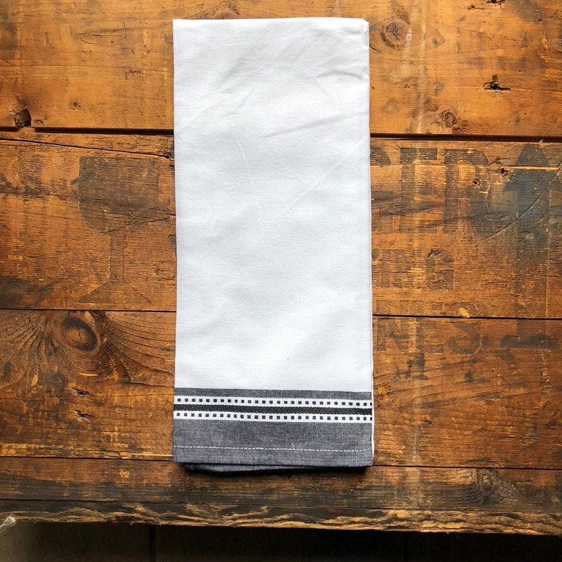 Blank Tea Towel Dobby Border Towel Embroidery Blank Towel Etsy