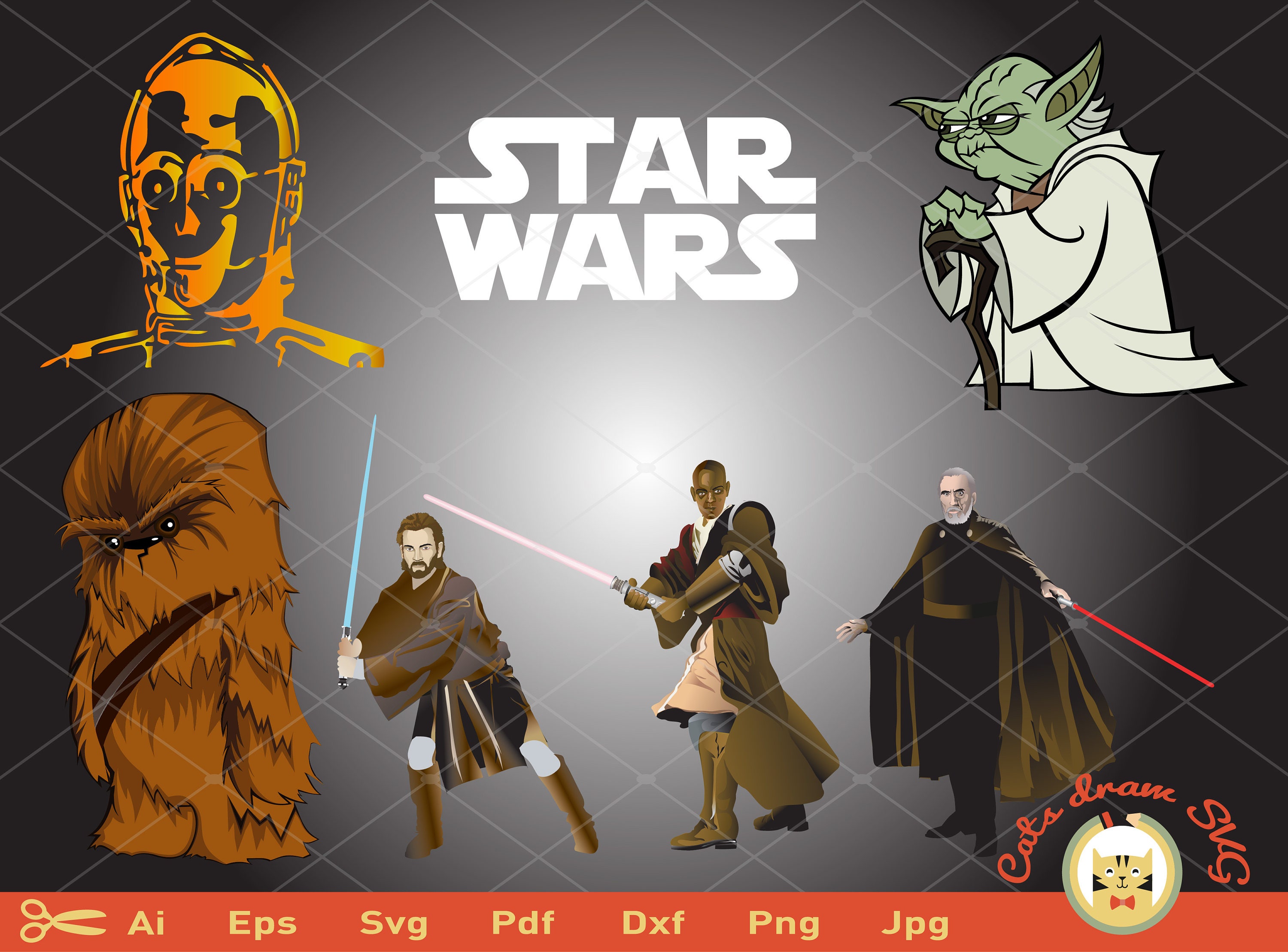 Download Star Wars Cricut SVG Designs Star Wars SVG Cut Files Star ...