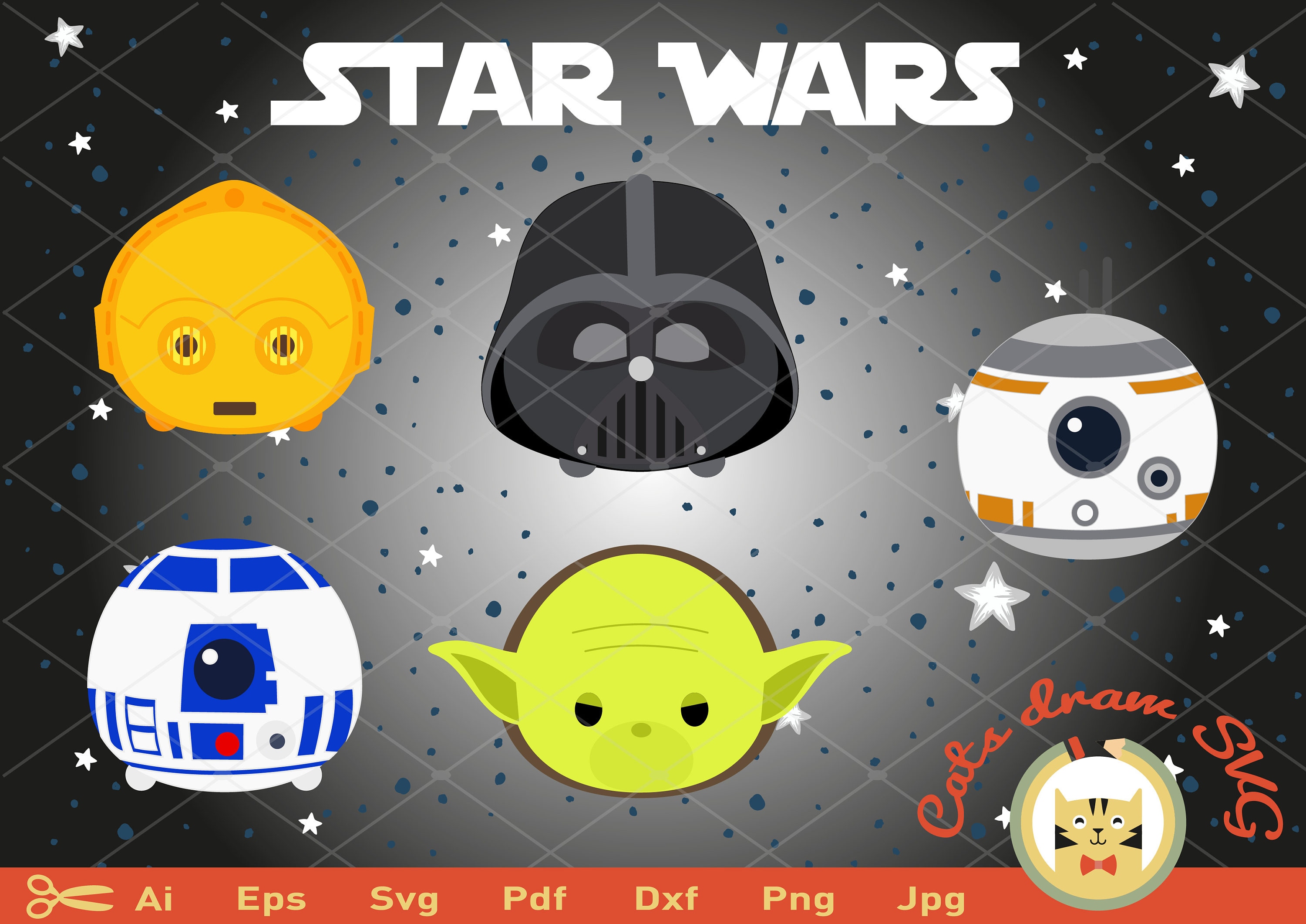 Star Wars Cricut SVG Designs Star Wars SVG Cut Files Star ...