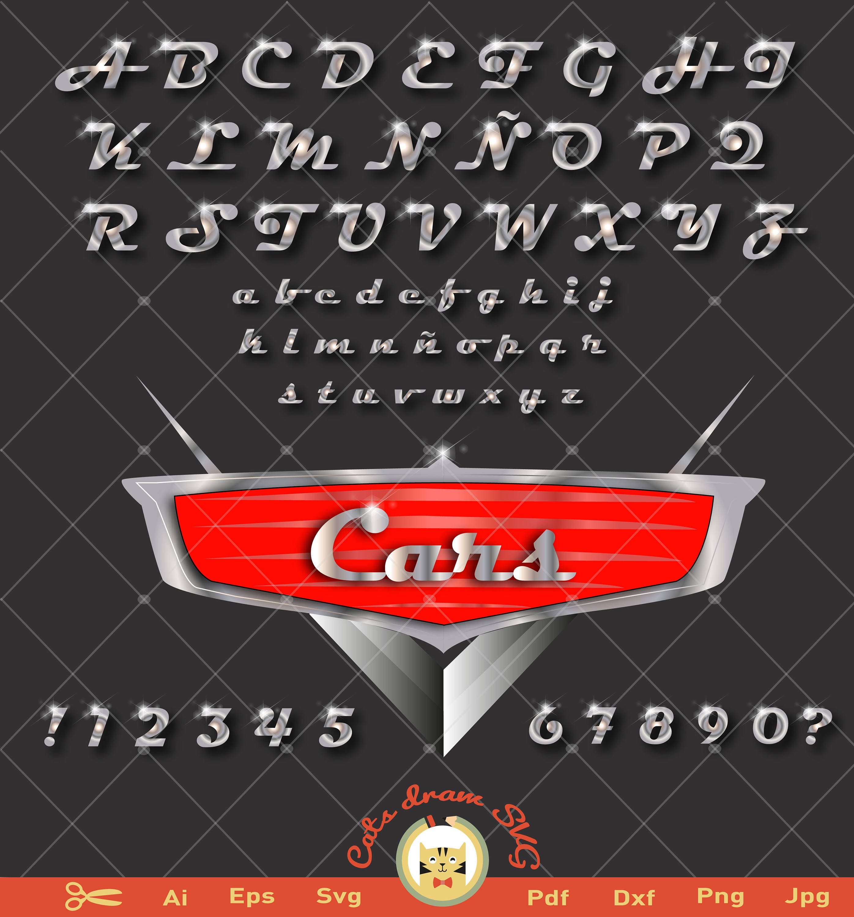 Albums 102+ Pictures Disney Cars Font Free Download Completed