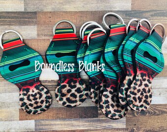 Neoprene Chapstick Holder Keychain Christmas Ugly Sweater