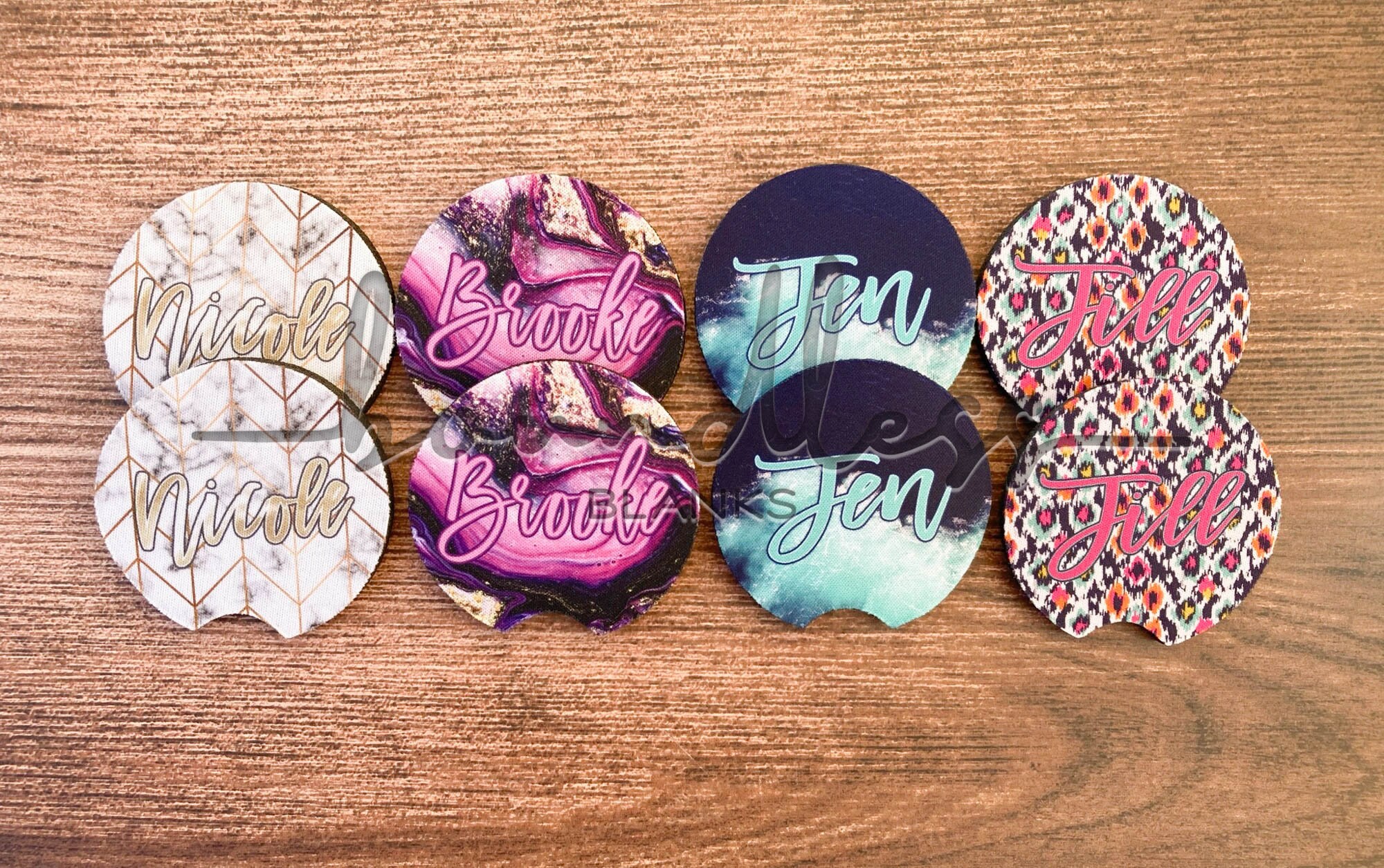 Car Coaster l Neoprene Rubber Coasters l Custom Design l Etsy