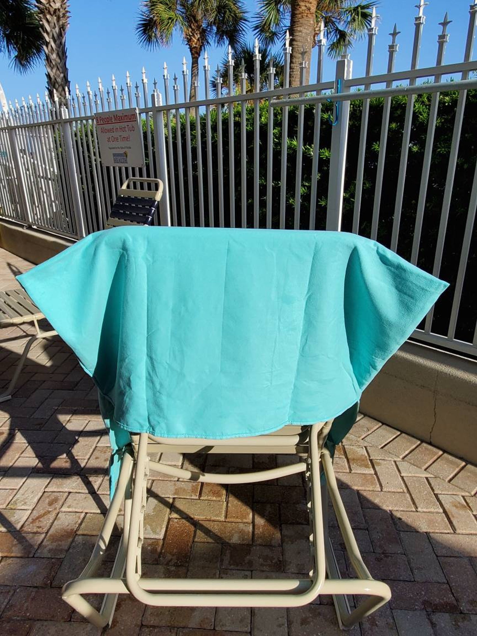 Beach Chair Cover Pool Chair Cover Monogrammed Beach Chair Etsy