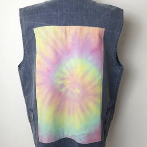 Oversized vintage denim. One of a kind. Hand tie-dyed