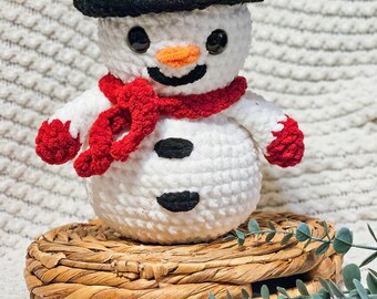 Crochet Snowman | Snowman Stuffie | Winter Decoration