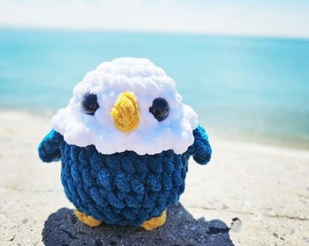 Crochet Eagle Plush | Chubby Bird, Philly Fan Gift