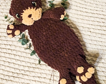Crochet Otter | Handmade Otter Lovey | Baby Gift