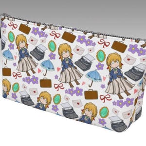 Violet Evergarden Makeup Comestics Bag Violet Evergarden Pouch