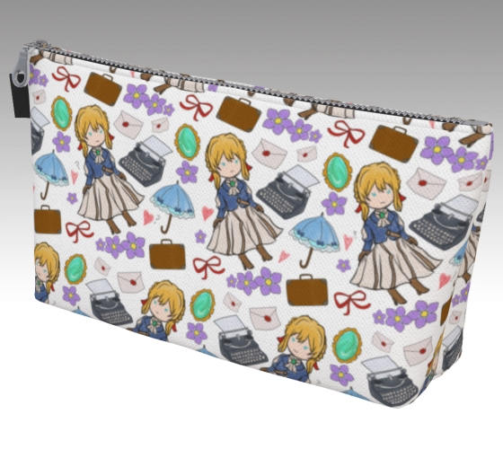 Violet Evergarden Makeup Comestics Bag Violet Evergarden Pouch