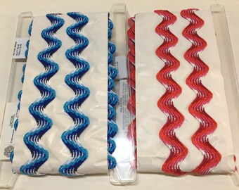 Jumbo Ric Rac Braid Multi Colour 35 mm Wide