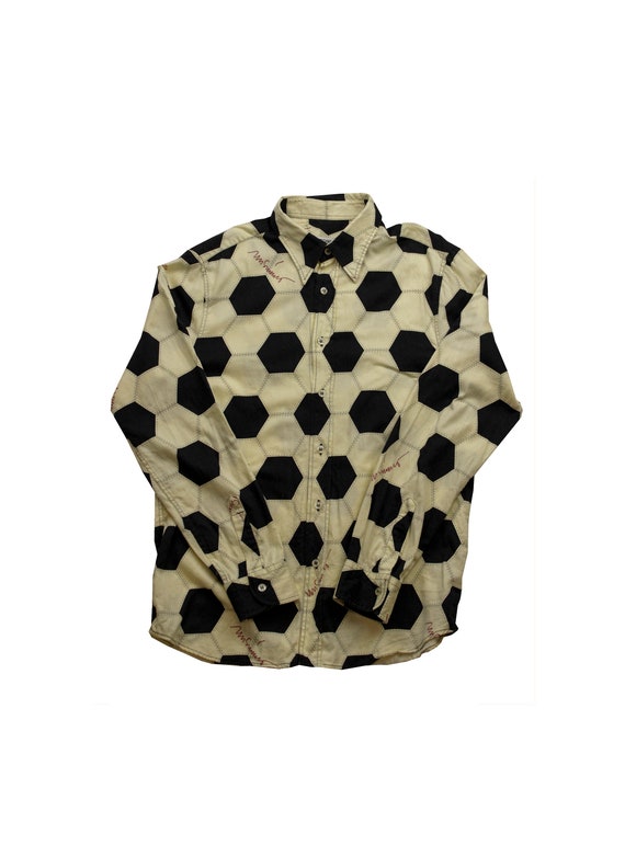 Moschino Football Print Shirt Large Vintage