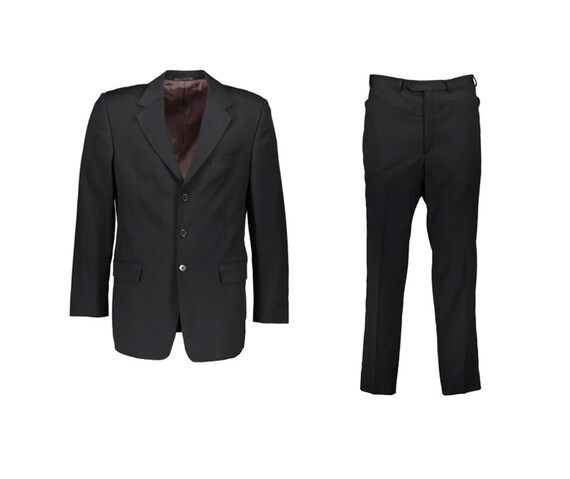 Paul Smith Wool Suit Black Chest 38