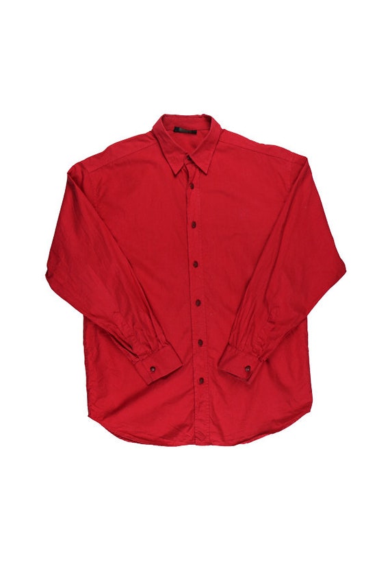 Red versace sale shirt