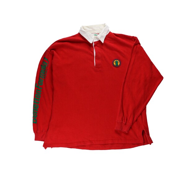 Vintage Benetton Formule 1 Rood Rugby Shirt XL