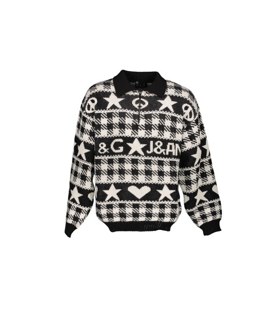 Dolce & Gabanna Quarter Zip Pullover Large