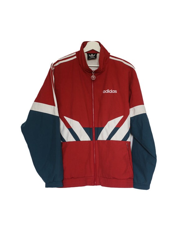 Vintage Adidas Tracksuit Jacket Oversized Medium