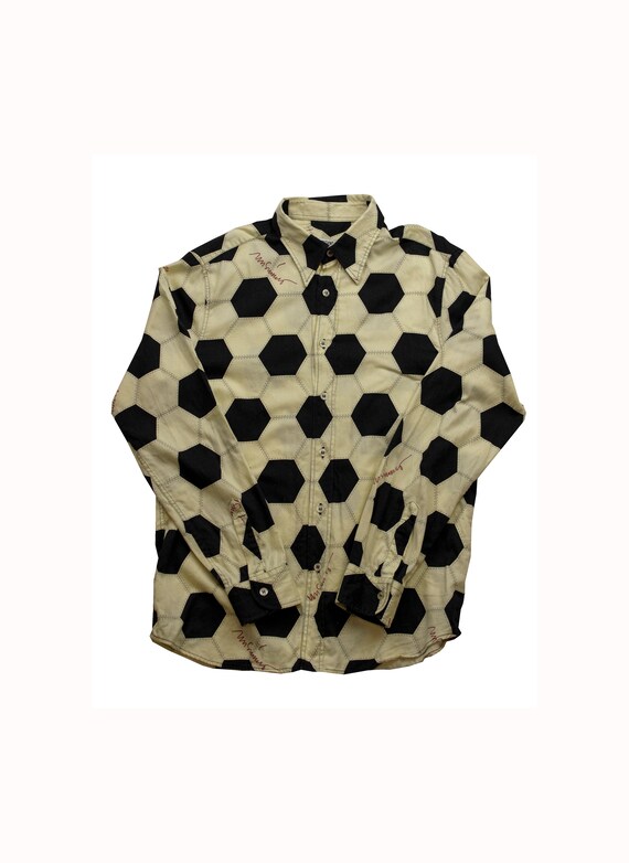 Moschino Football Print Shirt Large Vintage