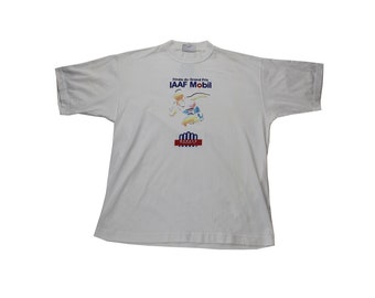 Vintage Reebok '95 Monaco IAAF Grand Prix Final T-Shirt L