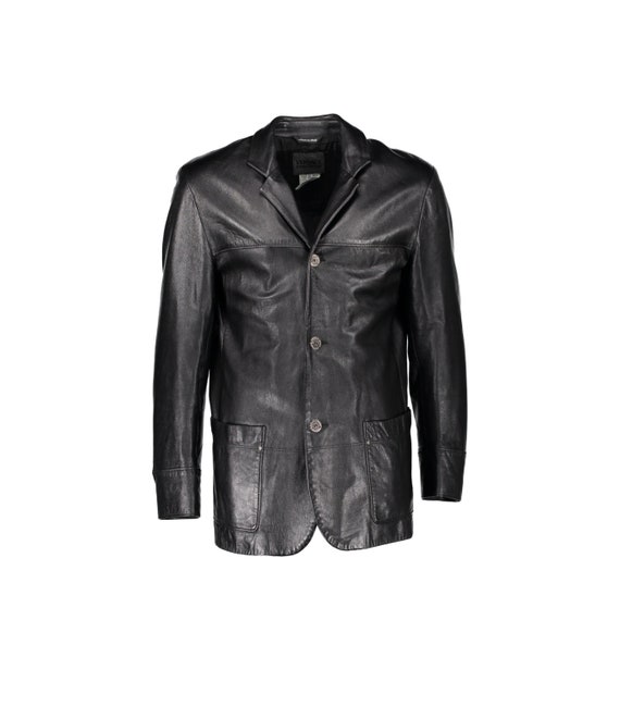 versace jeans leather jacket